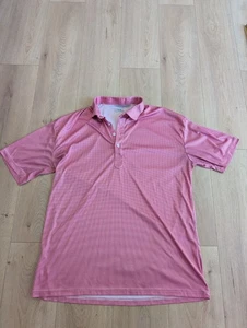 Collars And Co Polo Shirt Mens XXL 2XL Red Gingham Plaid Golf Perfomance Preppy - Picture 1 of 4