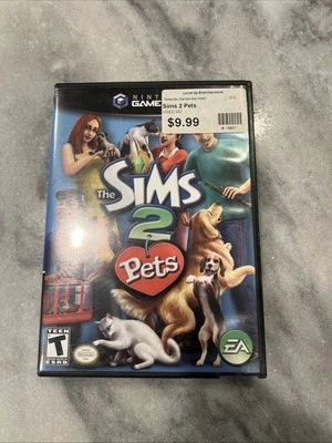 The Sims 2 Pets (Nintendo GameCube, 2006) Manual W/  Case TESTED - Image 1 of 3