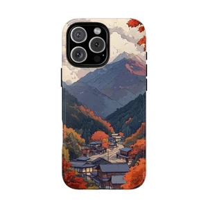 Autumn Mountain Village Phone Case for iPhone, Samsung Galaxy, Pixel - Picture 1 of 233