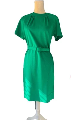 Allison Ayers Vintage Secretary Dress Size 12 Green - Image 1 of 4