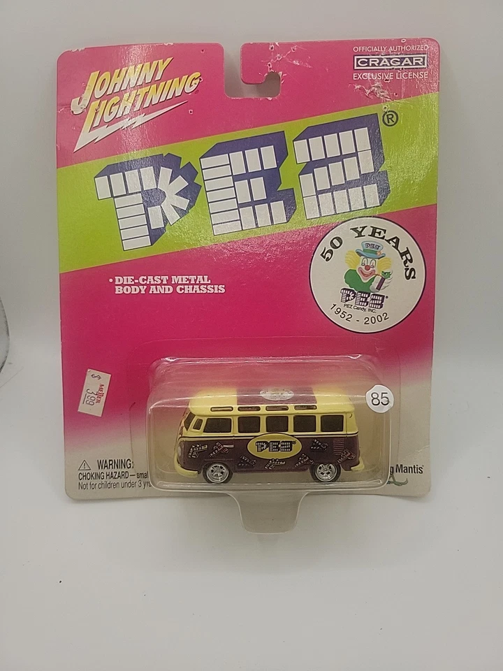 Johnny Lightning PEZ 50 Years 50th Anniversary VW Volkswagen Bus Diecast 2002 - Image 1 of 1