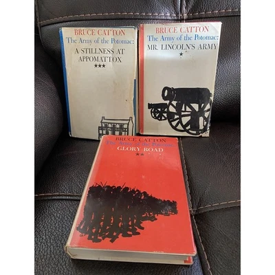 Bruce Catton THE ARMY OF THE POTOMAC 3 Volume Set Doubleday Book Club Editions - Image 1 of 4
