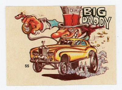 1971 Donruss 奇怪杆 All Stars BIG DADDY #55 EX/MT 状况 — 第 1/2 张图片