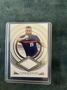 Futera Unique Conquerors Karim Benzema Game Used Relic Card Real Madrid /30 - Picture 1 of 4