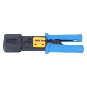Kit D'outils De Sertissage RJ45 CAT6 6P8P Pince à Cliquet Pour Câble Réseau Trav - Bild 1 von 12