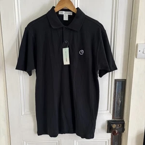 Comme Des Garçons Camisa Polo Camiseta - Camiseta Básica Negra Lisa - Para Hombre Talla Mediana - Imagen 1 de 24