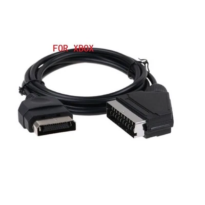 6FT 1.8M RGB AV Scart Cable Lead Stereo Sound Cable For XBOX Original Classic - Image 1 of 4