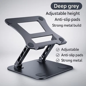 Adjustable Laptop Stand for Desk – Folding Aluminum Stand | University & Office - Picture 1 of 7