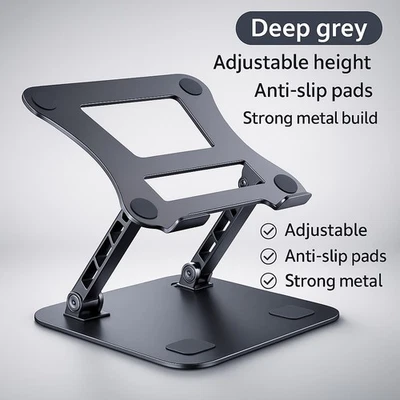 Adjustable Laptop Stand for Desk – Folding Aluminum Stand | University & Office - Image 1 of 4