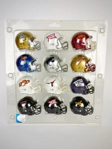 Big 12 Conference Riddell Pocket Size Football Helmet Set 2014 NIB - Picture 1 of 5