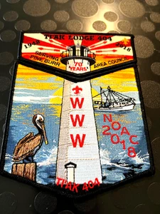 OA TI'AK LODGE 404 PINE BURR AREA COUNCIL 2018 NOAC 70 YEARS TWO PIECE SET - Picture 1 of 1