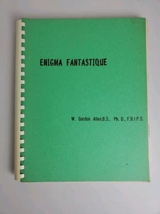 RARE 'Enigma Fantastique' manuscript W. Gordon Allen 1966 book Tesla 1st Edition - Bild 1 von 6