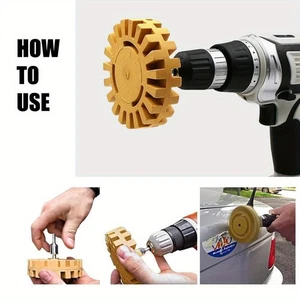 Kit de herramientas de rueda de borrador de calcomanías de 4 pulgadas con rayas de extracción eléctrica - Imagen 1 de 8