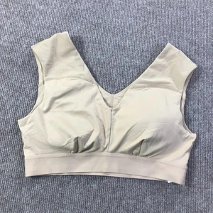 Tommie Copper Shoulder Support Sports Bra Womens Large Beige Gym Copper Znnergy - Picture 1 of 9