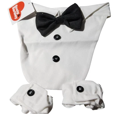 Wedding Collection Dog and Cat Suit White XXS/XS (Neck 6–10") 3-Piece Set - Image 1 of 4