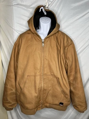 Craftsman 连帽绝缘棉帆布夹克 XL 码男式工作服 RN 15099 — 第 1/4 张图片