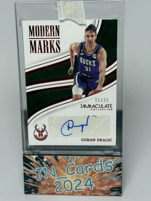 2022-23 Panini Immaculate Collection - Modern Marks Goran Dragic #IMO-GDR Red - Image 1 of 2