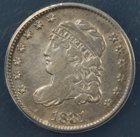 1831 H10c Capped Bust Half Dime ANACS VF 35 DETAILS CLEANED Cover