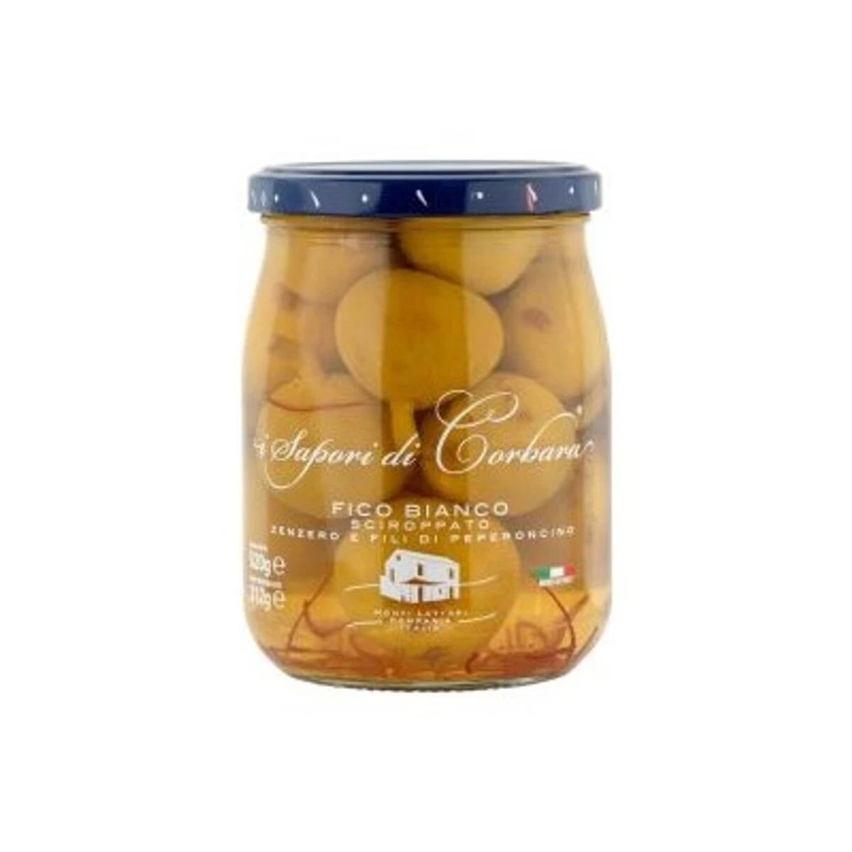 I Sapori di Corbara Fichi sciroppati con zenzero e fili di peperoncino 520 Gr