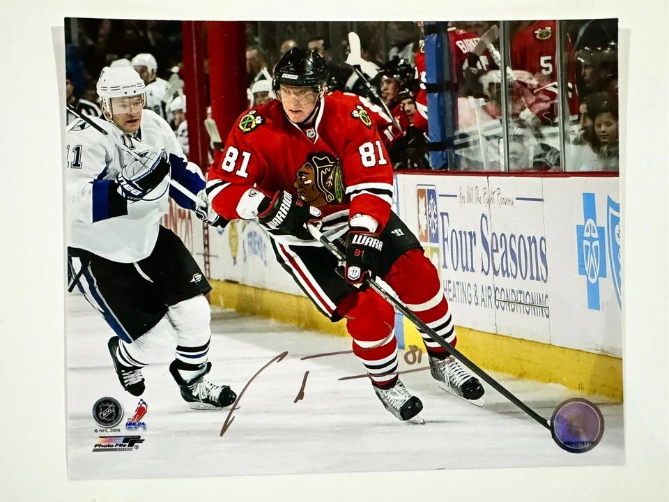 Foto autógrafa firmada por Marian Hossa Chicago Blackhawks 8x10 Foto 1 de 1