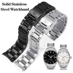 22/24 mm Edelstahl Uhrenarmband Armband für Tag Heuer Carrera Serie Armband - Bild 1 von 17