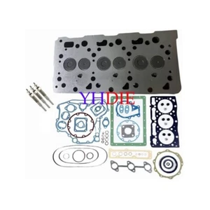 D1305"Complete" Cylinder Head+Full Gasket Kit+Glow plug fit Kubota Engine F3060 - Picture 1 of 1