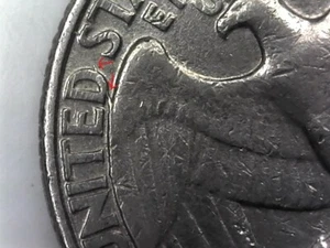 Moneda de cuarto Washington 1990-P con error de grieta de troquel Inv#Z439 - Imagen 1 de 4