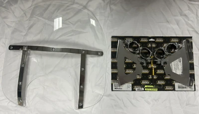 KIT PARA-BRISA MEMPHIS FATS VEGAS JACKPOT 15" COM HARDWARE DE MONTAGEM POLIDO - Imagem 1 de 4