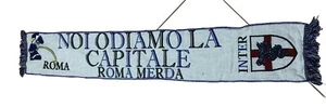 💙🖤💙Sciarpa INTER~NOI ODIAMO LA CAPITALE new🖤💙🖤 - Foto 1 di 2