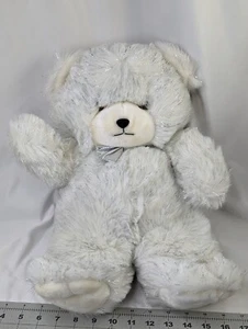 Mighty Star Polar Puff Glitter Bear Plush 16 Inch White 1985 Stuffed Animal  - Picture 1 of 10