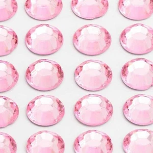 PRETTY PALE PINK STICK ON GEMS DIY Decorative Craft Sheet Edge Trim Small-Large - Picture 1 of 2