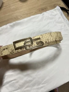 Dolce&Gabbana Authentic Snakeskin Ladies Belt 85cm - Picture 1 of 9