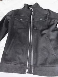 youth boys old navy xxl Size 18 Lined Wool Coat Black NWT - Picture 1 of 5