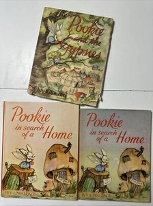 3 X Pookie In Search of a Home Ivy / gypsies L Wallace Hardcover Book Childrens - Picture 1 of 24