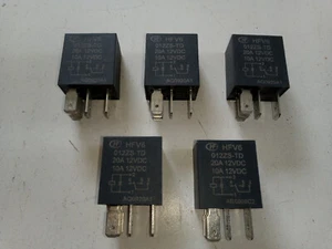 5x Mini Relais HFV6 12-ZS-TD Arbeitsstromrelais 12V 20A - Bild 1 von 4