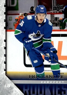 Nils Hoglander - 2020-21 Upper Deck Extended Series Tribute Young Guns #T-79 - Image 1 of 2