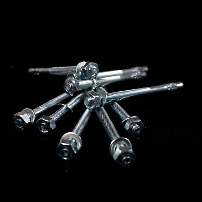 Ancoraggio per carichi pesanti zincato M8-M20 ancoraggio a bullone ancoraggio in acciaio tassello per carichi pesanti ancoraggio a cuneo - Immagine 1 di 4