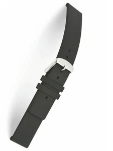 RIOS1931 ATLANTA strap, genuine SILICON RUBBER,  BLACK - Picture 1 of 4