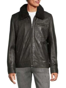 Chaqueta de aviador Andrew Marc Wallack imitación cuero de oveja talla XLarge - Imagen 1 de 1
