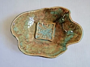 Studio Art Pottery Bowl Free Form Signed Hand Made Grazed - Picture 1 of 3