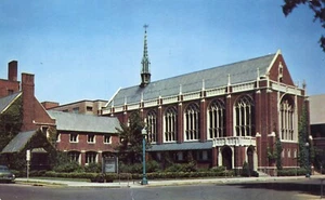 Postal Primera Iglesia Congregacional Kalamazoo Michigan 1957 - Imagen 1 de 2