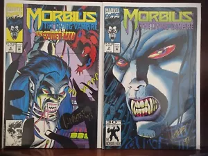 Morbius The Living Vampire 2 & 4 MARVEL NM SIGNED MIKE WITHERBY Spiderman - Picture 1 of 5