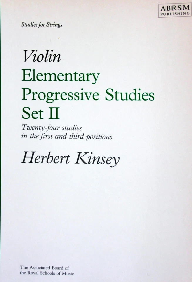 Kinsey:Violin Elemenary studies Book2 - Image 1 of 1