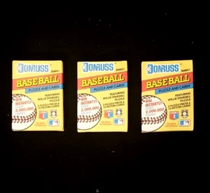 Lot of 3 1991 Donruss Series 1 Baseball Card Wax Packs - Picture 1 of 4