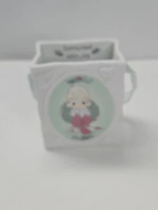 Precious Moments Surrounded With Joy Porcelain Gift Bag Christmas 1994 - Picture 1 of 24