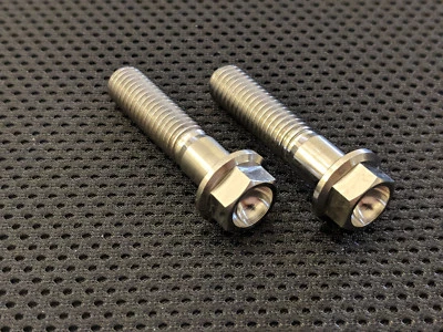 Suzuki GSXR600 Titanium rear brake caliper bolts 97-05 Ti hex flange mount kit - Image 1 of 4