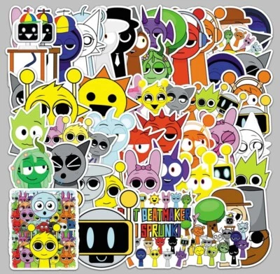 50Pcs Sprunki Incredibox Cartoon Stickers - image 1 of 4
