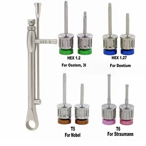 Implante dental pilar destornillador manual destornillador hexagonal llave dinamométrica manual Nobel - Imagen 1 de 42