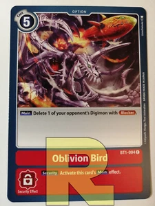 2x Oblivion Bird ® BT1-094 C ® Comune ® Digimon Ver.1.0 ® Inglese - Picture 1 of 1