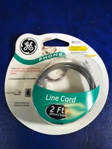 GE 2 Foot Phone Line Cord - Picture 1 of 2
